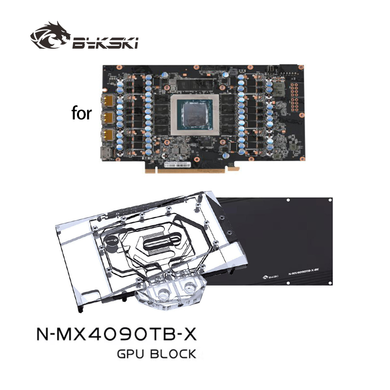 Rtx 4090 Water Block Full Cover - Bykski N-MX4090TB-X, MAXSUN GeForce RTX 4090