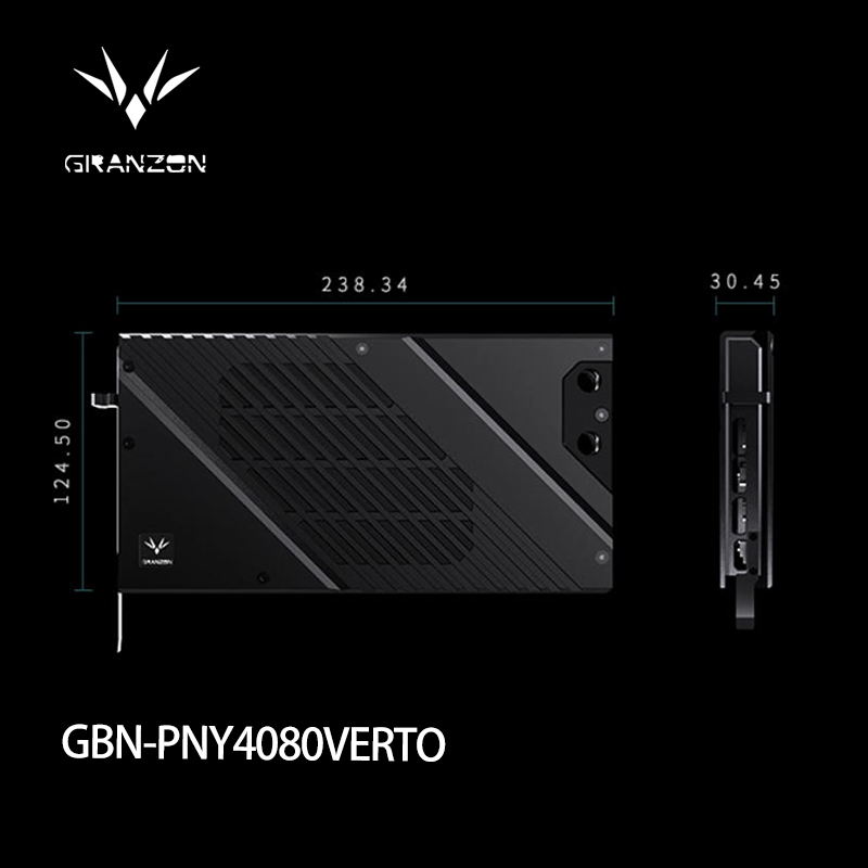 Rtx 4080 Water Cooling Block - Granzon GBN-PNY4080VERTO Su Bloğu, PNY RTX