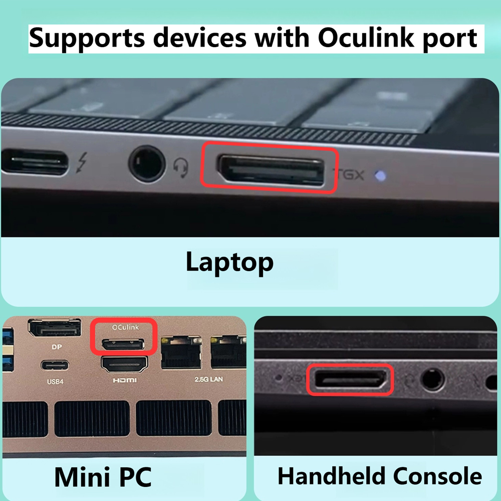 eGPU PCIE 4.0 X4 Oculink / M.2 - Oculink Gpu Dock Station incelemesi ve fiyatı