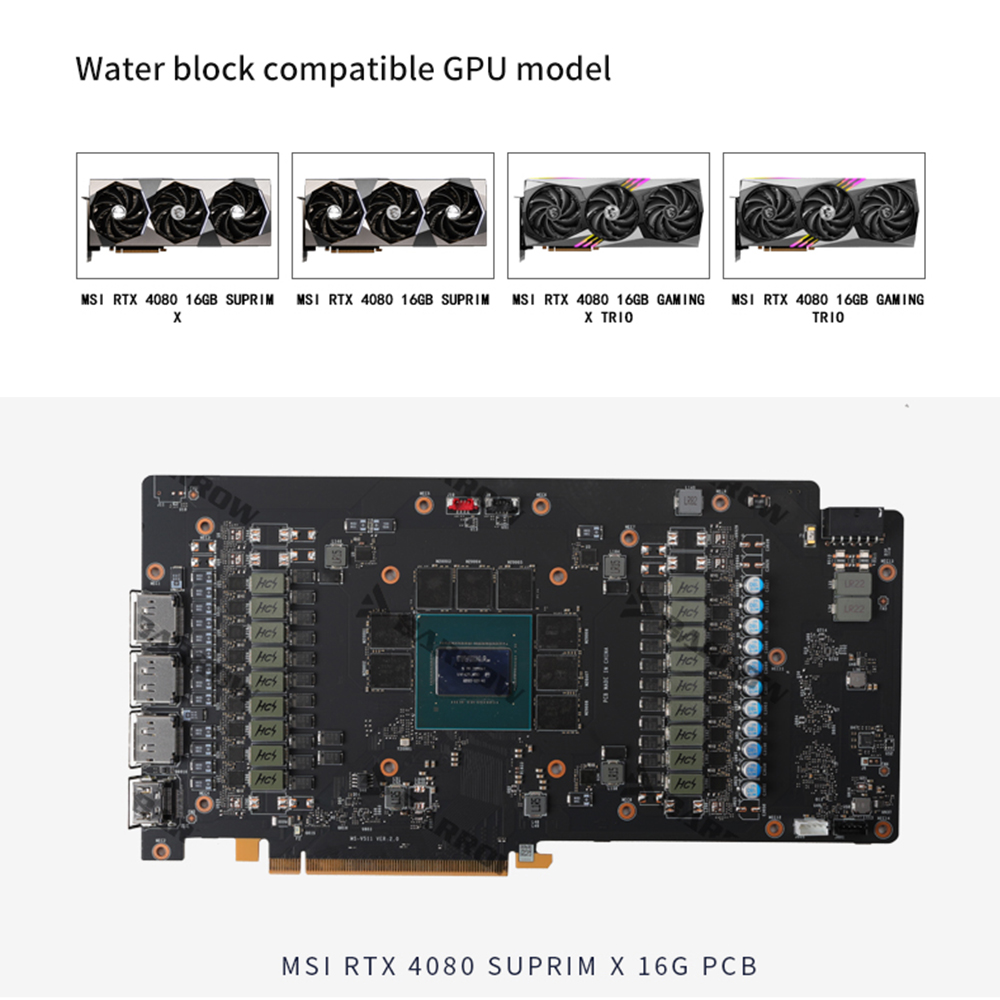 BARROW BS-MSG4080M-PA Su Bloğu - Rtx 4080 Water Cooling Block incelemesi ve fiyatı